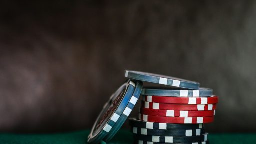 selective focus photo of poker chips